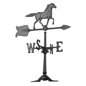 24" Horse Accent Weathervane - Black