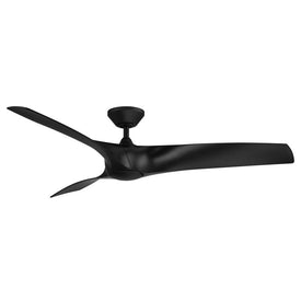 Zephyr 62" Three-Blade Indoor/Outdoor Smart Ceiling Fan with 2700K LED Light Kit and Remote Control & Wall Cradle