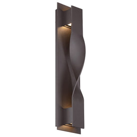Twist Two-Light LED Outdoor Wall-Mount Lighting Fixture 3000K