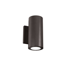 Vessel Two-Light LED Outdoor Up and Down Wall-Mount Lighting Fixture 2700K