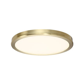 Geos Single-Light 10" LED Round Low - Profile Flush Mount Ceiling Fixture 2700K
