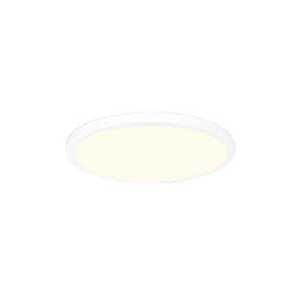 Geos Single-Light 15" LED Round Low - Profile Flush Mount Ceiling Fixture 2700K