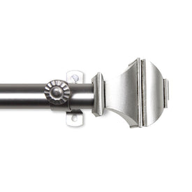 Martin Curtain Rod 13/16" Diameter x 66" - 120" Long - Satin Nickel