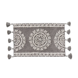 Medallia Small Rug in Gray