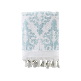 Mirage Fringe Bath Towel in Aqua