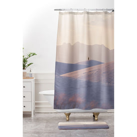 Ann Hudec New Mexico Solitude Shower Curtain and Mat