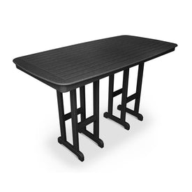 Nautical 37" x 72" Bar Table - Black