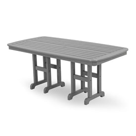 Nautical 37" x 72" Dining Table - Slate Gray