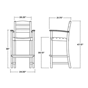 TD202BL Outdoor/Patio Furniture/Patio Bar Furniture