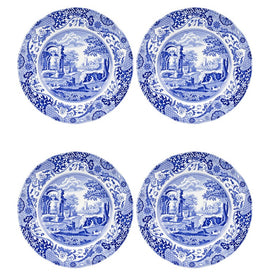 Spode Blue Italian Dinner Plates Set of 4