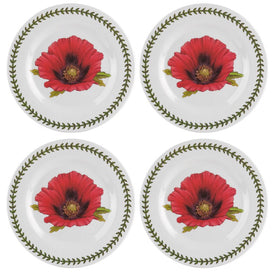 Botanic Garden Melamine Salad-Dessert Plates Set of 4