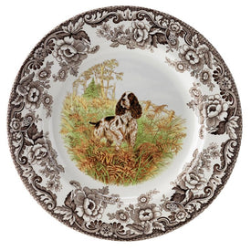 Spode Woodland 10.5" Dinner Plate - English Springer Spaniel