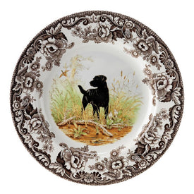 Spode Woodland 8" Salad Plate - Black Labrador Retriever