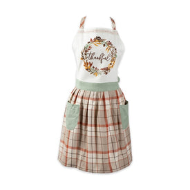 Thankful Autumn Wreath Printed Apron