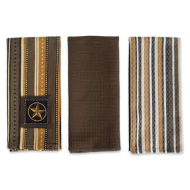 Applique Star Dish Towels Set of 3