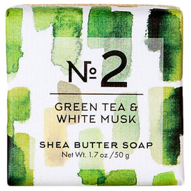 Via Mercato Mini Bar Soaps 50G No. 2 - Green Tea & White Musk