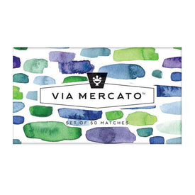 Via Mercato 50-Piece Match Box Gift Set - Blue