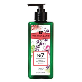 Via Mercato Liquid Hand Soap No 7 - Peach, Fig Blossom & Rose