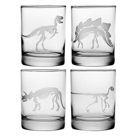 Jurassic Assortment Rocks Glass Set
