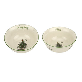 Spode Christmas Tree Dip Bowls Set of 2