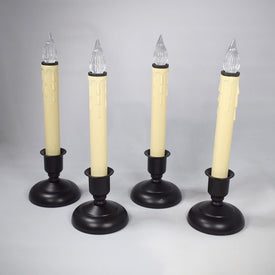 Cape Cod LED Antique Bronze Candles with Timers 4-Pack
