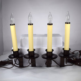 Cambridge Bracket Electric Antique Bronze Candles 4-Pack