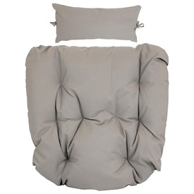 Replacement Seat and Headrest Cushion for Cordelia Egg Chair - Gray