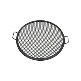 X-Marks 24" Round Steel Mesh Fire Pit Cooking Grill