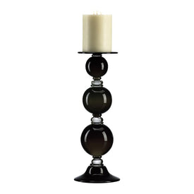 Black Globe Medium Candle Holder