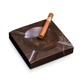 Marble Four Cigar Ashtray - Brown