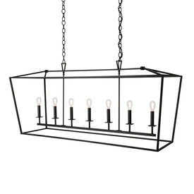Cage Seven-Light Linear Pendant
