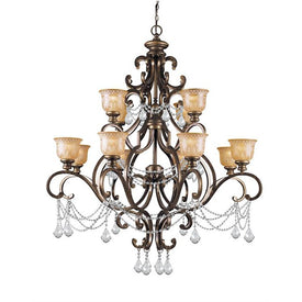 Norwalk Twelve-Light Two-Tier Chandelier