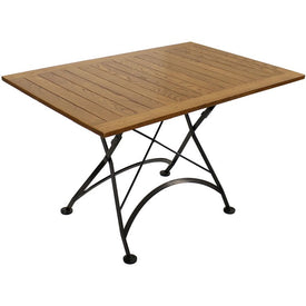 European Chestnut Wood Folding Dining Table