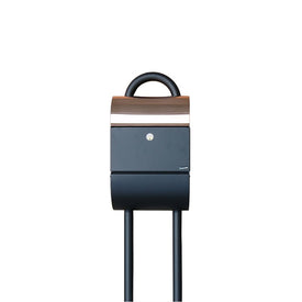 Allux Series Mailbox Stand Post - Black