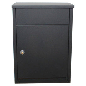 Allux Series 500 Wall-Mount Mail and Parcel Box - Black