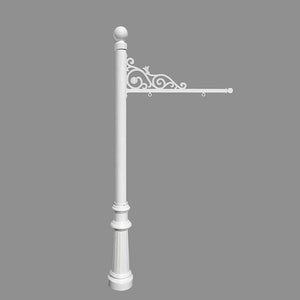 REPST-804-WHT Outdoor/Mailboxes & Address Signs/Address Sign Posts