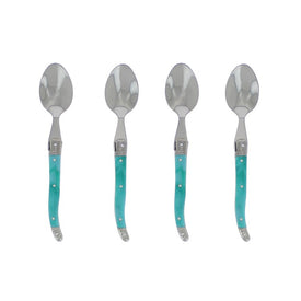 Laguiole Coffee Spoons Set of 4 - Faux Turquoise