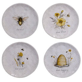 Bee Sweet Salad Plates Set of 4 Assorted