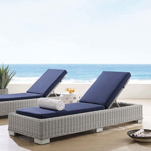 EEI-3978-LGR-NAV Outdoor/Patio Furniture/Outdoor Chaise Lounges