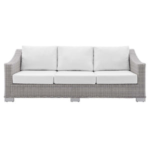 EEI-3974-LGR-WHI Outdoor/Patio Furniture/Outdoor Sofas
