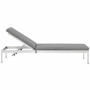 EEI-4502-SLV-GRY Outdoor/Patio Furniture/Outdoor Chaise Lounges
