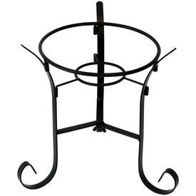 9" Steel Traditional Style Outdoor Gazing Ball Stand - Black