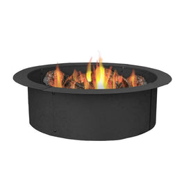 27" Round Steel DIY Fire Pit Ring Liner and Rim