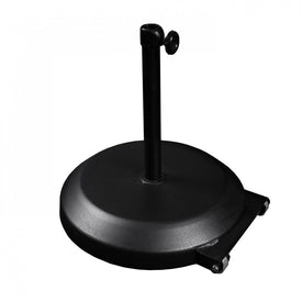 75 LBS Umbrella Base with Steel Cover - Concrete Black