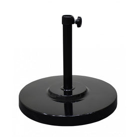 50 LBS Umbrella Base with Steel Cover - Concrete Black