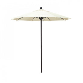 Venture Series 7.5' Patio Umbrella with Bronze Aluminum Pole Fiberglass Ribs Push Lift and Sunbrella 1A Canvas Fabric