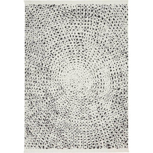 DS502-4X6-WHT/BLK Decor/Furniture & Rugs/Area Rugs