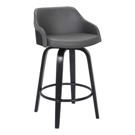 Alec Contemporary 26" Bar Height Swivel Bar Stool