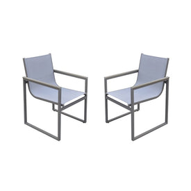 Bistro Outdoor Patio Dining Chairs Set of 2