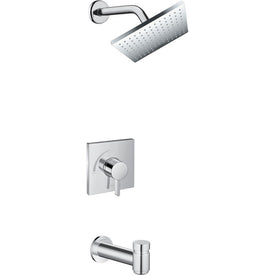 Vernis Shape Pressure Balance Tub/Shower Set with 1.75 GPM Shower Head, Tub Spout, and Rough-In Valve